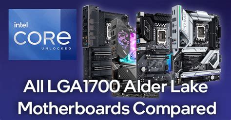 mainboard compare|86 Motherboards Compared for Intel Z690 Alder Lake.
